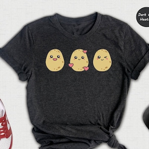 Cute potatoes Shirt, Potato Lover Gift, Vegetable Shirt, Vegetarian Shirt, Potato Lover Shirt, Cute Potato Shirt, Sweet Potato Shirt