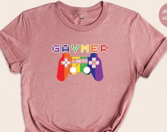 Gaymer Shirt, Gay Rights Tshirt, Gay Pride Trans Shirt, Human Rights Shirt, Equality T-Shirt, LGBTQ Tee, Queer Shirt, LGBT Gift, Pride Gift