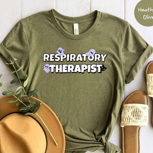 Respiratory Therapist Halloween Shirt, Rt Halloween Shirt, Rt T-shirt, Pulmonary Nurse Ghost Halloween Gift, Nurse Tee