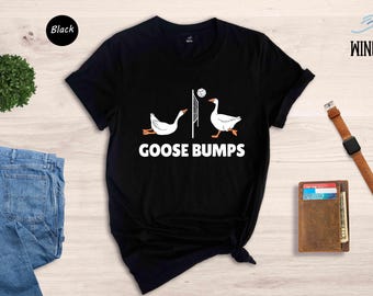 Volleyball Team Shirt: Funny Goose Bumps Tee