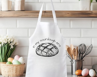 In My Sourdough Era Apron, Sourdough Bread Baking Apron, Funny Bread Baker Gift, Sourdough Mom Apron, Baking Lover Kitchen Gift