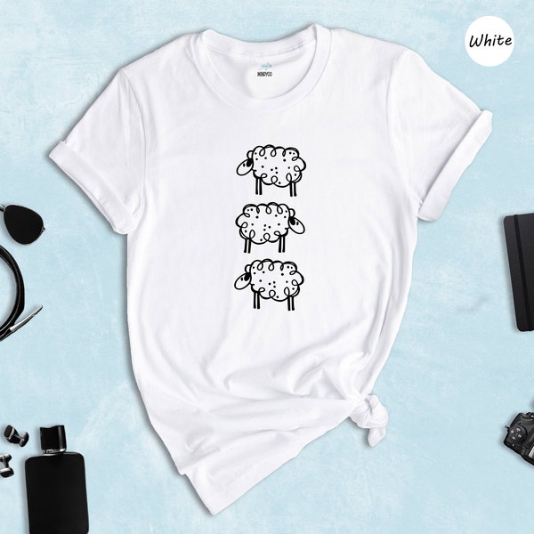 Cute Sheep Shirt, Sheep Lover Tee, Sheep Gift, Animal Lover Tee, Sheep Shirt, Sheep Lover Gift, Animals Tee