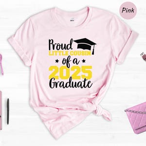 Proud Little Cousin of a 2025 Graduate Shirt, Cousin Graduation Shirt, High School Shirt, Graduate T-shirt, Family of Graduate Shirt, Cousin