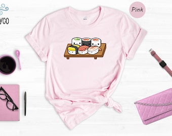 Sushi Lover Shirt, Funny Japanese Food T-Shirt, Japanese T Shirt, Funny Sushi Shirt For Women, Sushi Party Tee