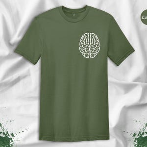 Neurologist Anatomy Shirt, Human Brain Graphic (Unisex S-XXL) image 4