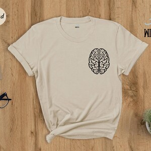 Neurologist Anatomy Shirt, Human Brain Graphic (Unisex S-XXL) image 3