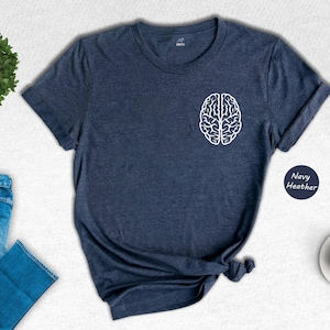 Neurologist Anatomy Shirt, Human Brain Graphic (Unisex S-XXL) image 1