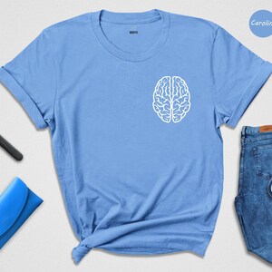 Neurologist Anatomy Shirt, Human Brain Graphic (Unisex S-XXL) image 5