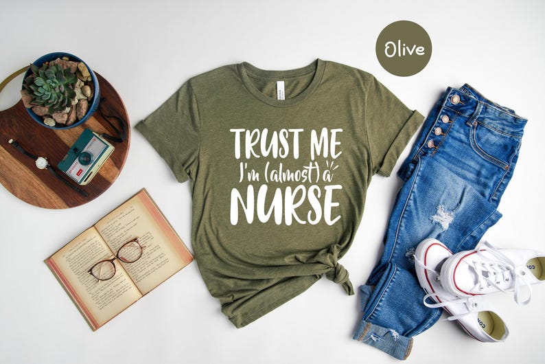 Almost A Nurse Shirt: Funny Nursing Student Tee immagine 4