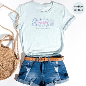 Speech Therapist Shirt, AAC Doodle Design (SLP Graduation Gift)