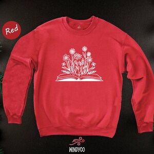 Bookworm Tee, Floral Book Graphic (Unisex Sizes S-XXL) image 8