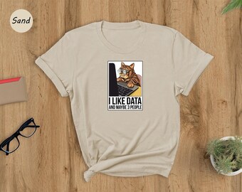 Data Analyst Cat Shirt - Funny Science Lover Tee