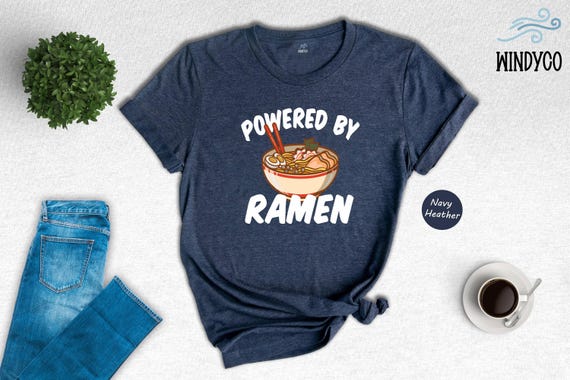 Japanese Ramen Shirt, Foodie Tee, Noodle Lover (Unisex S-XXL)