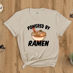 Camiseta de ramen japonés, camiseta para amantes de la comida, camiseta para amantes de los fideos (unisex S-XXL) imagen 3