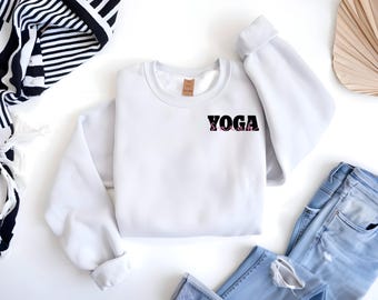 Sudadera de yoga: Diseño con nombre personalizado (varios colores)