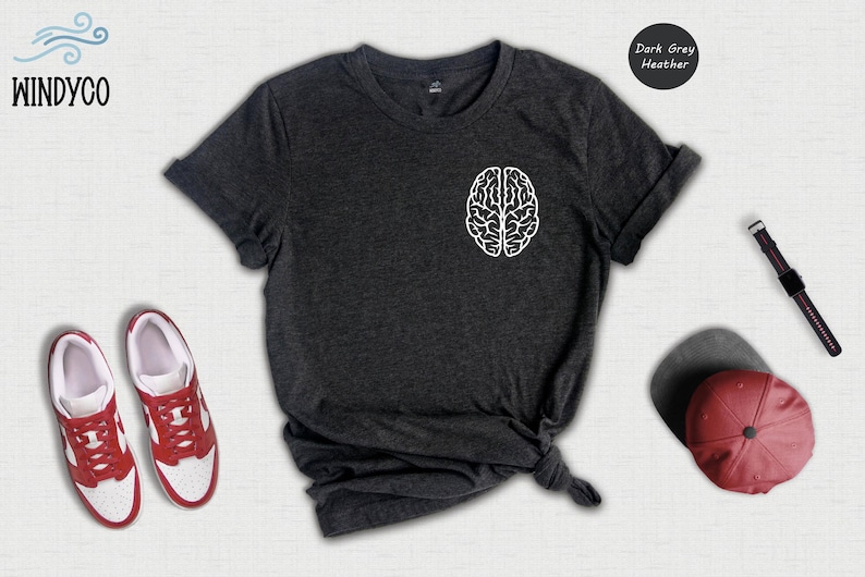 Neurologist Anatomy Shirt, Human Brain Graphic (Unisex S-XXL) image 2