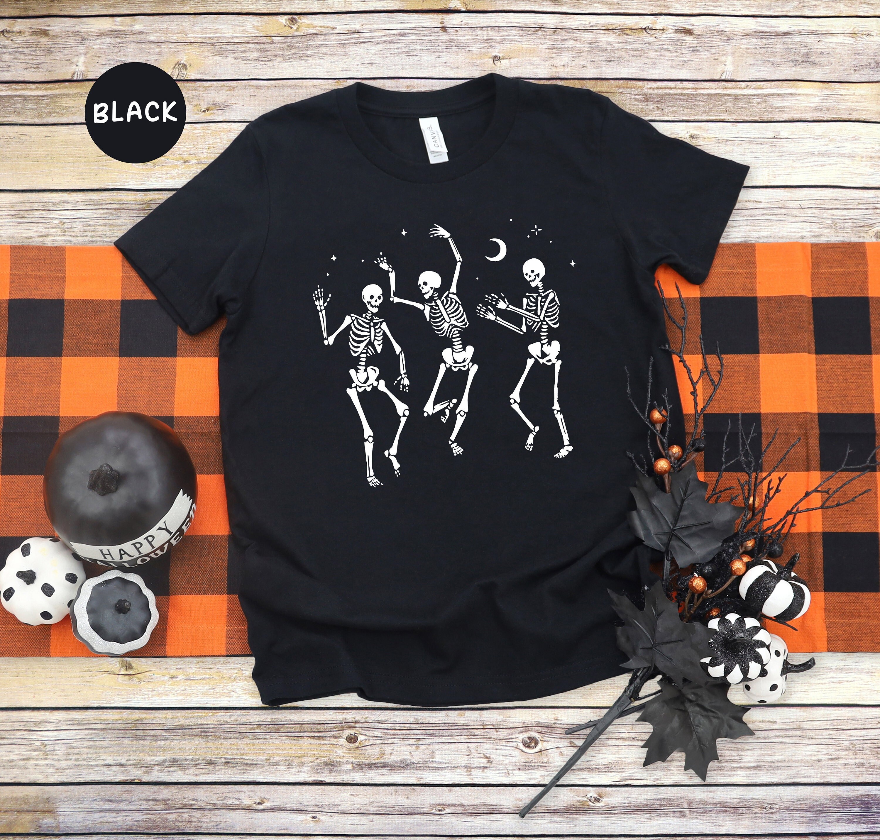 Dancing Skeleton Shirt Happy Halloween 