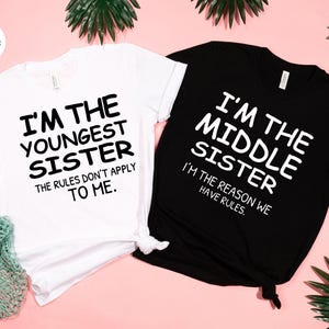 Sister Shirts: Matching Big, Middle & Little Sis Tees - Cotton Blend image 3