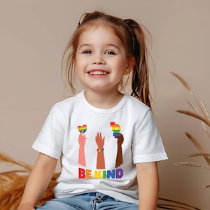Rainbow Pride Be Kind Toddler Shirt, Lgbtq+ Inclusivity Shirt, Equality Shirt For Kids, Pride Month Toddler Shirt, Love Is Love Shirt