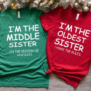 Sister Shirts: Matching Big, Middle & Little Sis Tees - Cotton Blend image 8