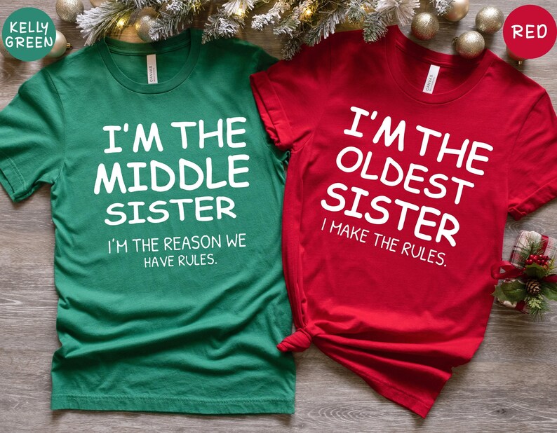 Sister Shirts: Matching Big, Middle & Little Sis Tees - Cotton Blend image 8