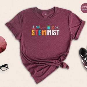 Steminist Shirt: Feminist STEM Science Tee in Multiple Colors