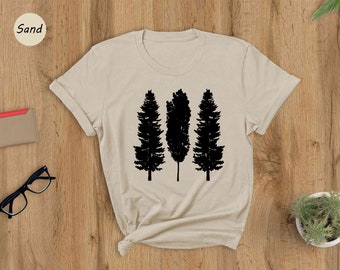 Pine Tree Shirt, Pine Tree T Shirt, Camping Shirt, Hiking Shirt, Adventure Shirts, Nature Lover Gift, Outdoors Shirt, Nature Tee
