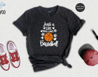 Basketball Player Shirt: Girl's Short Sleeve - Cotton Tee
