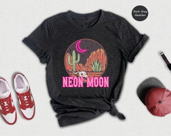 Neon Moon Shirt, Summer Shirt, Country Music Festival Shirt, Country Concert Tee, Desert Shirts, 90S Country Tee
