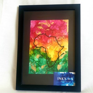 A4 Framed Custom Art - Africa