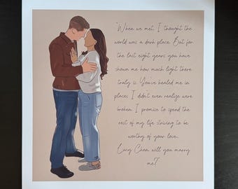 The Rookie Season 8 Art Prints: Chenford, Lucy Chen, Tim Bradford