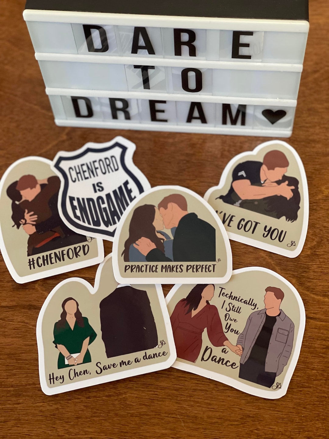 The Rookie Stickers Couples Collections Etsy