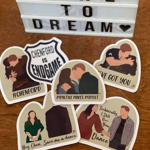 The Rookie Stickers - Couples Collections Featuring Lucy Chen and Tim Bradford aka Chenford, Wesley Evers and Angela Lopez aka Wopez