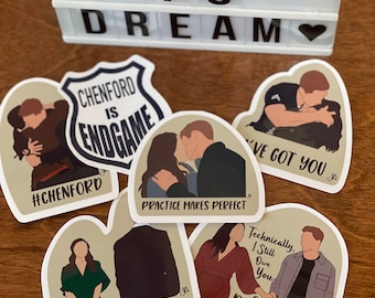 The Rookie Stickers - Couples Kollektionen Mit Lucy Chen und Tim Bradford aka Chenford, Wesley Evers und Angela Lopez aka Wopez