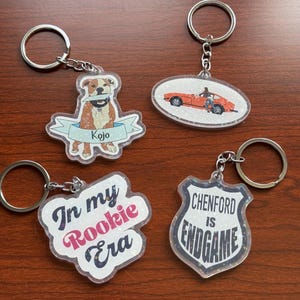 Chaveiros de acrílico The Rookie 2 | Dupla face | Chenford | Kojo | Era Rookie | Lucy Car