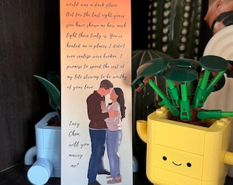 Chenford Engagement Bookmark -The Rookie, Season 8, Lucy Chen, Tim Bradford