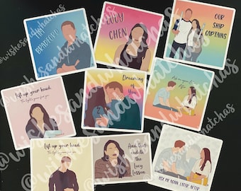 The Rookie Stickers - Chenford Romance Collection - Tim Bradford, Lucy Chen
