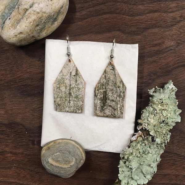 Authentic Birch Bark Earrings