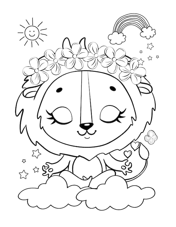 10 Fun Animal Yoga Coloring Pages for Relaxation