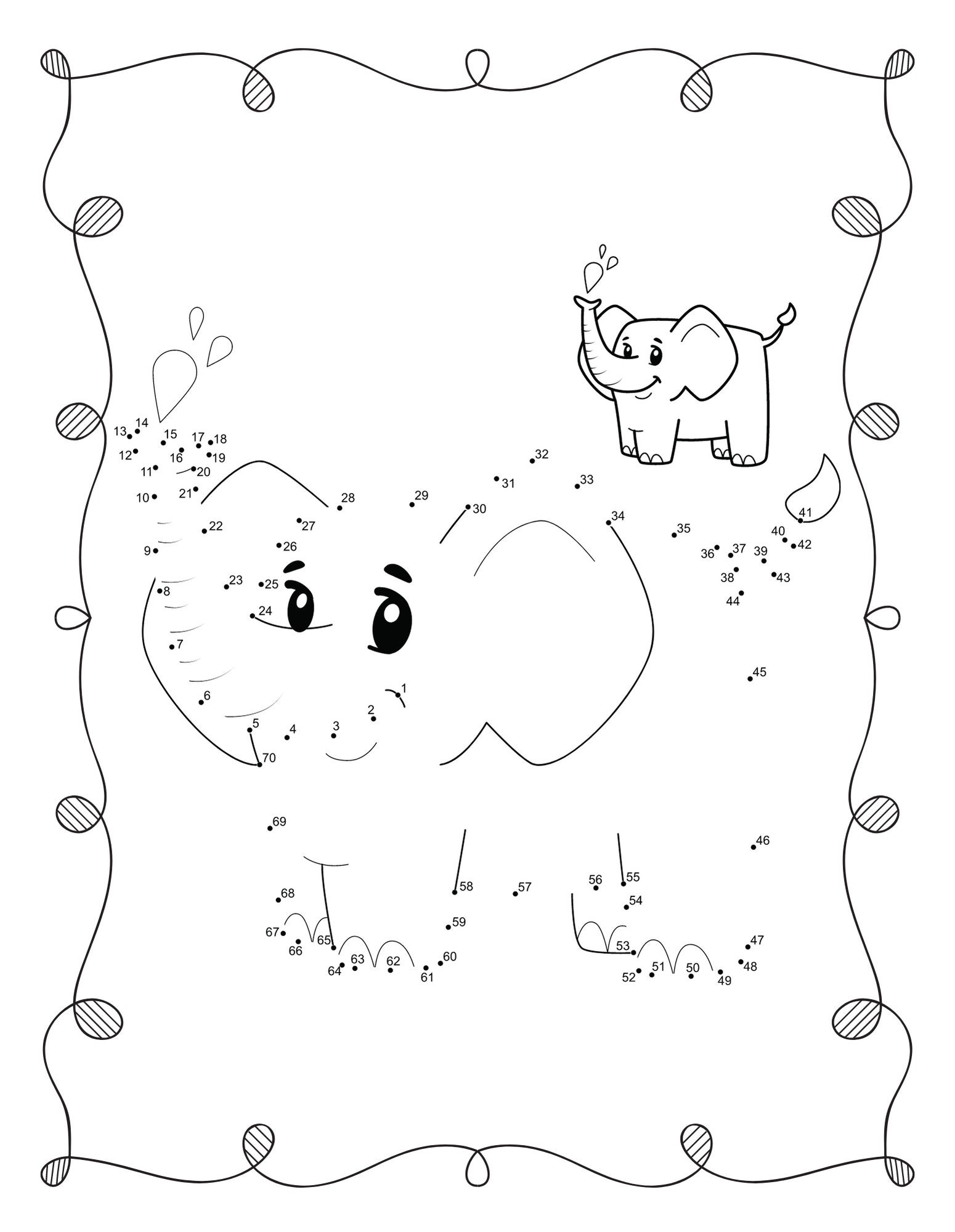 Dot to Dot Book for Kids PDF, 80 Printable Activity Pages With Animals ...