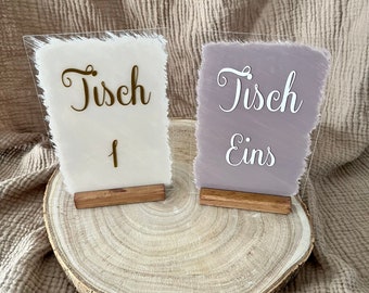 Acrylschild | Tischdekoration | Hochzeit | Taufe | Geburtstag