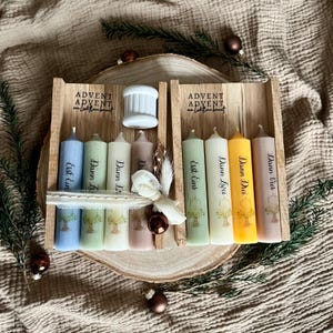 Advent, Advent a little light is burning candle set | gift set | Advent gift | candle gift | Advent candles | Advent numbers