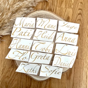 Personalized name stickers | Vinyl stickers | Name stickers | Wedding table names | Personalized name favors