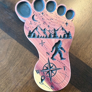 Wandering Big Foot, Sasquatch, CNC file, DXF, Digital File Download