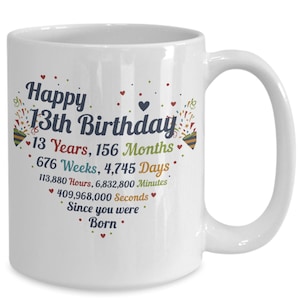 Special 13th Birthday Gift, Memorable Keepsake for Boys and Girls, Perfect Teen Celebration Gift for Him or Her.