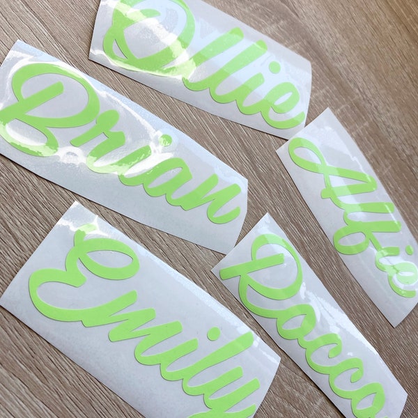 Glow In The Dark Personalised Name Sticker / Vinyl Decal / Personalised Sticker / Laptop Sticker