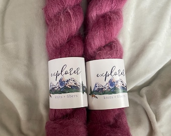 Explorer Knits + Fibers Colorway “Sonder” Suri Alpaca Lace Weight Hand-Dyed Yarn