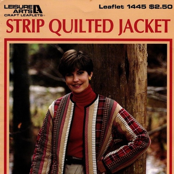 Strip Quilted Jacket Leaflet 1445 - Copyright 1992