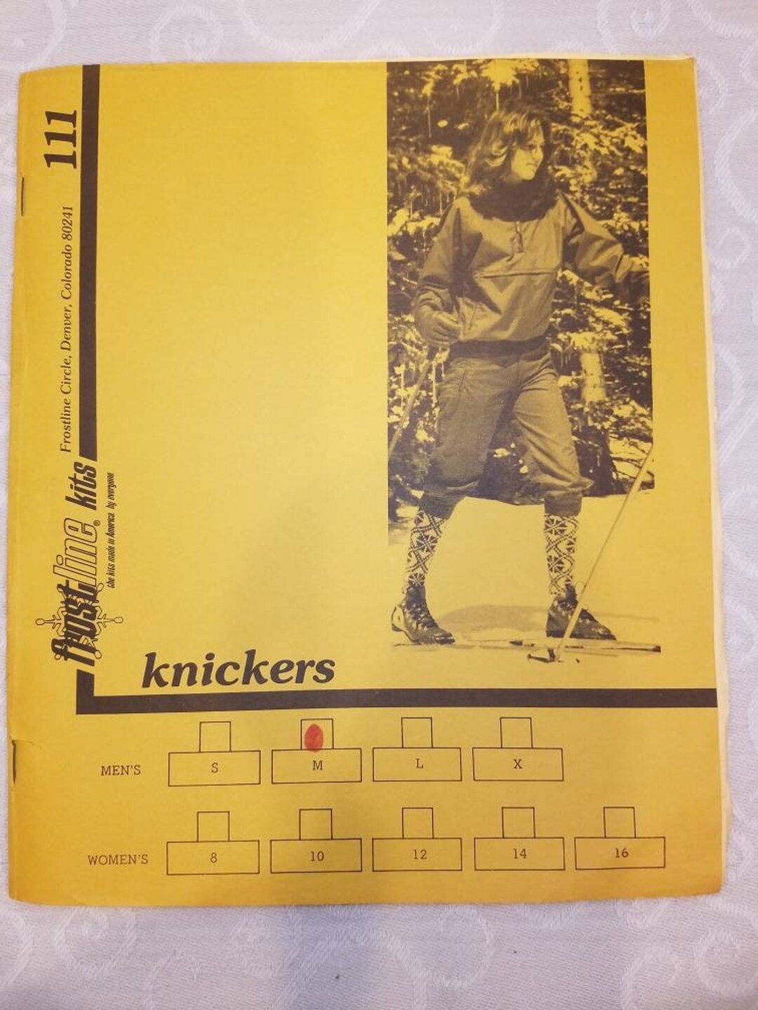 Frostline Kits 111 Knickers for Men's Medium Copyright 1978 Booklet and