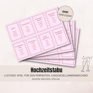 Wedding Taboo Game | JGA Game Bride | Funny Wedding Game | 100+ Terms | Printable PDF | Instant Download | Party Game